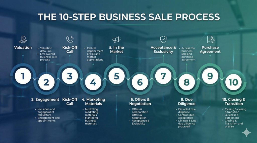 Sell My Business Online - The 2026 Masterclass for High-Value Exits 5 Digital infographic displaying market statistics for sell my business online activity and trends.