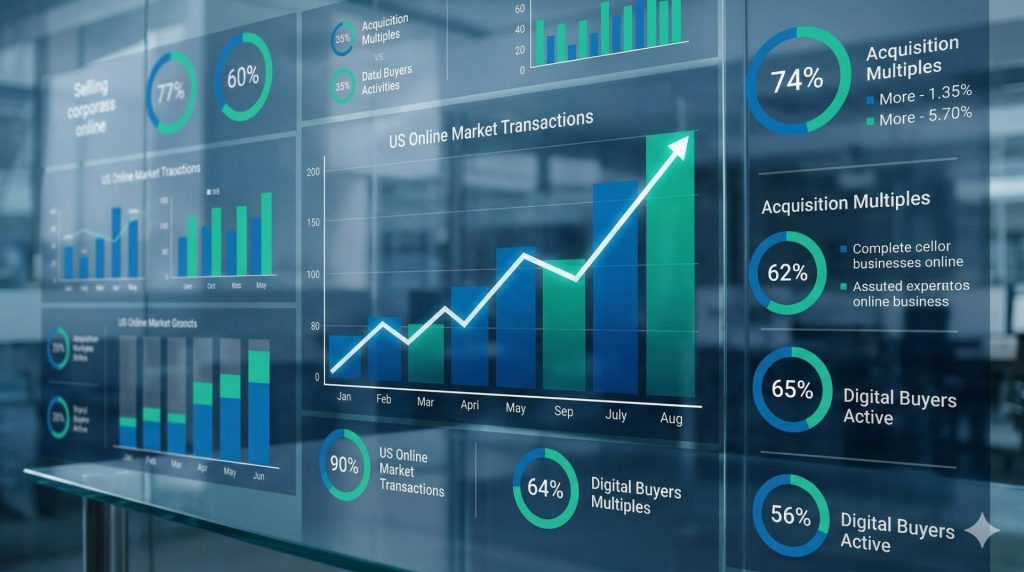 Sell My Business Online - The 2026 Masterclass for High-Value Exits 3 ight key business valuation factors infographic with icons for maximizing value.